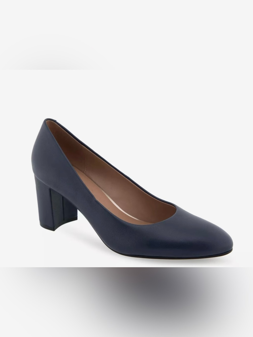 Aerosoles Betsy Pump Women’s 11W Navy Leather NWB